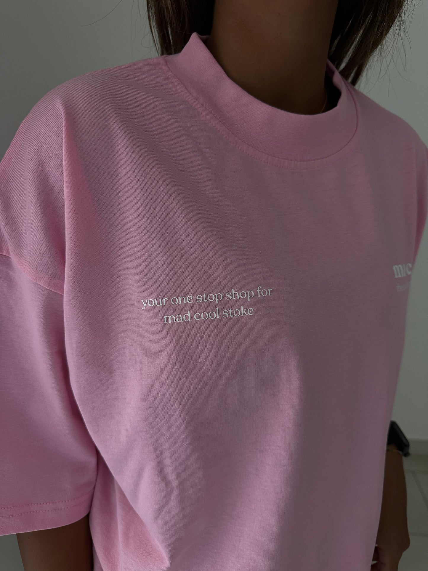 Oversized Cropped Mad Cool Stoke Tee