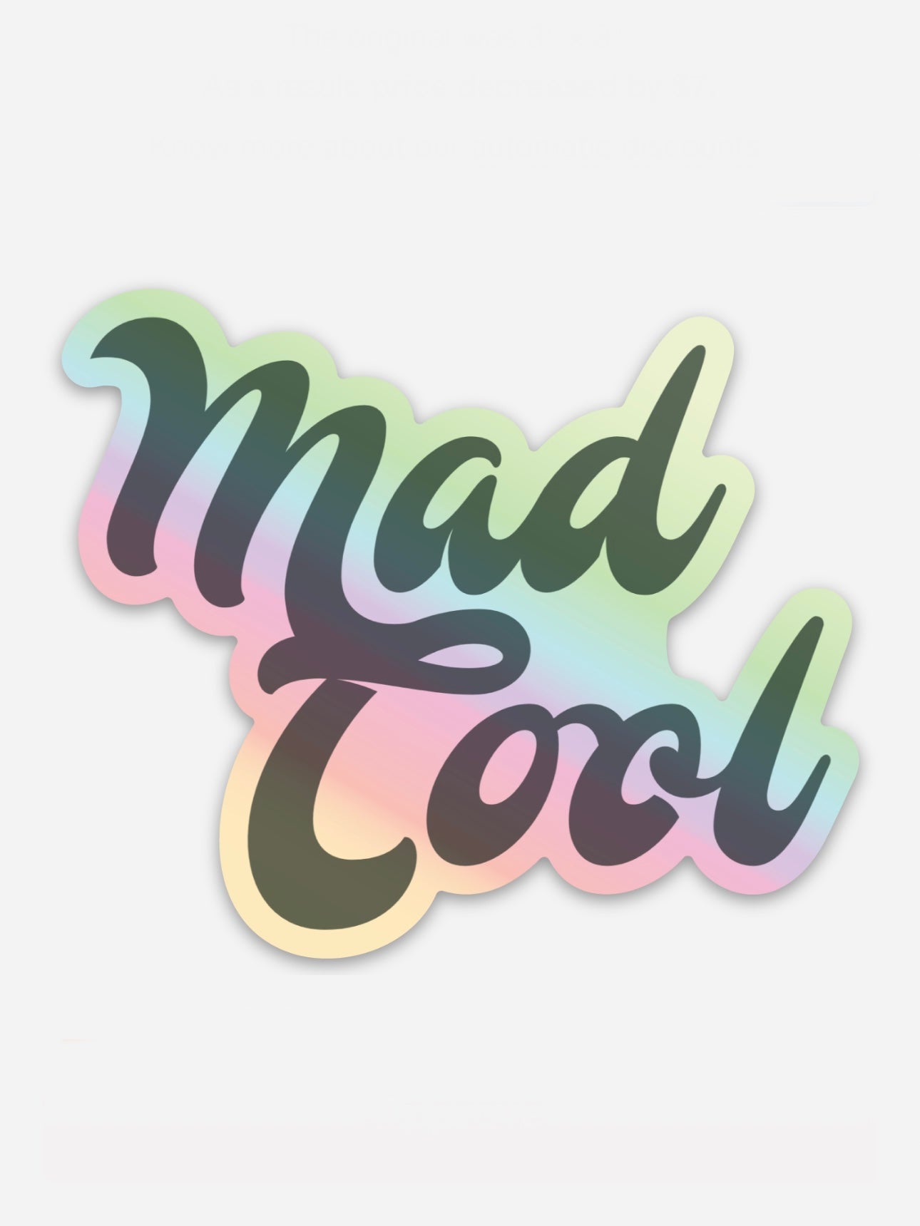 Mad Cool Classic Logo Holographic Sticker