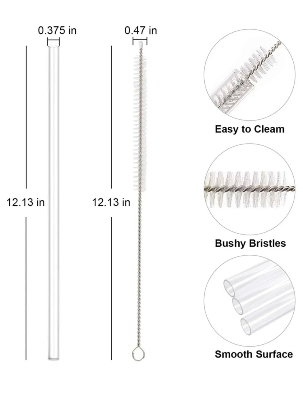 Replacement Straws (Set of 6)