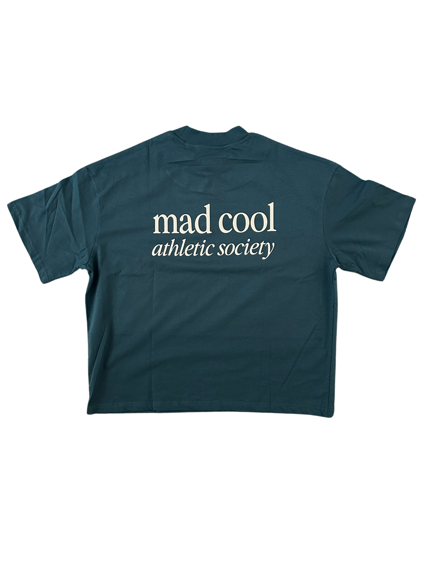 Oversized Cropped Mad Cool Athletic Society Tee