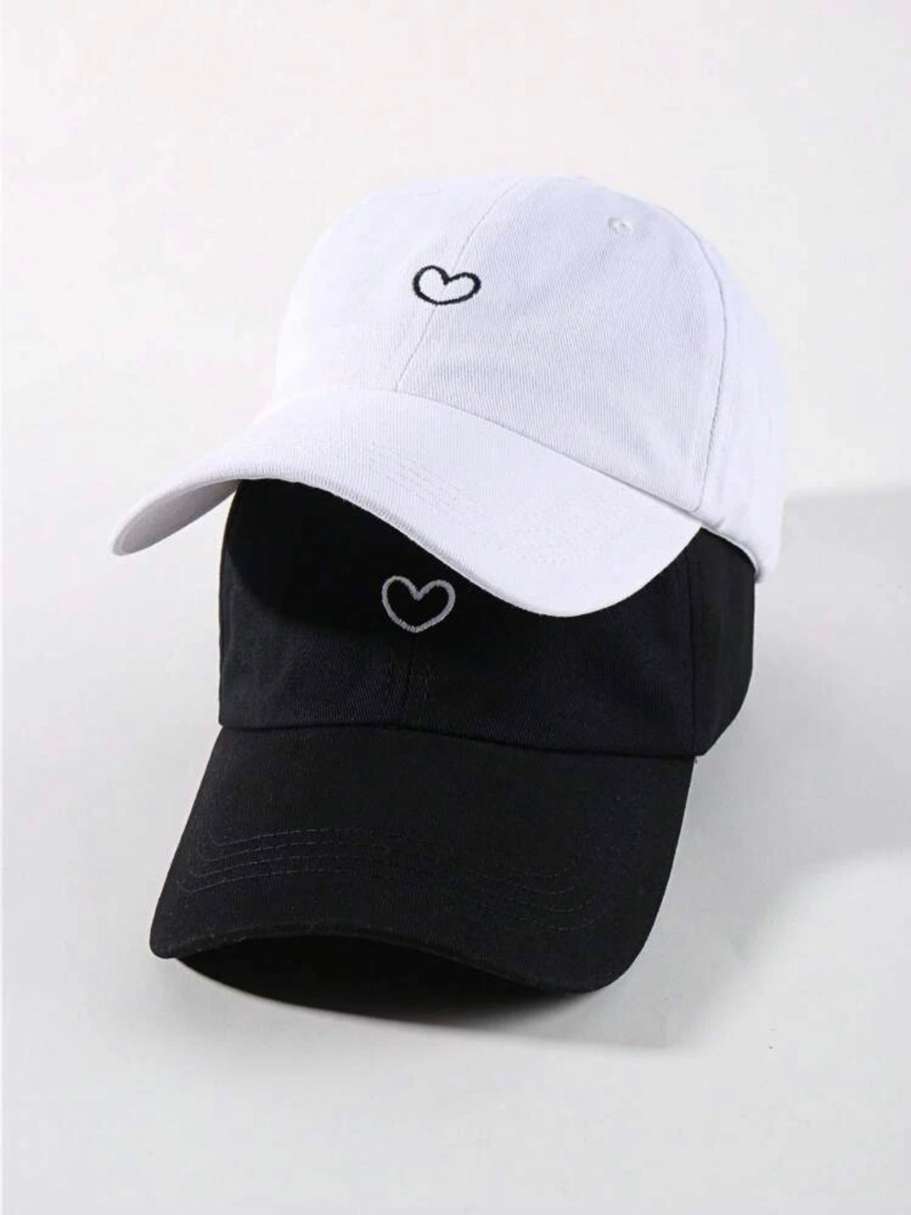 Couple’s Minimal Hearts Hats