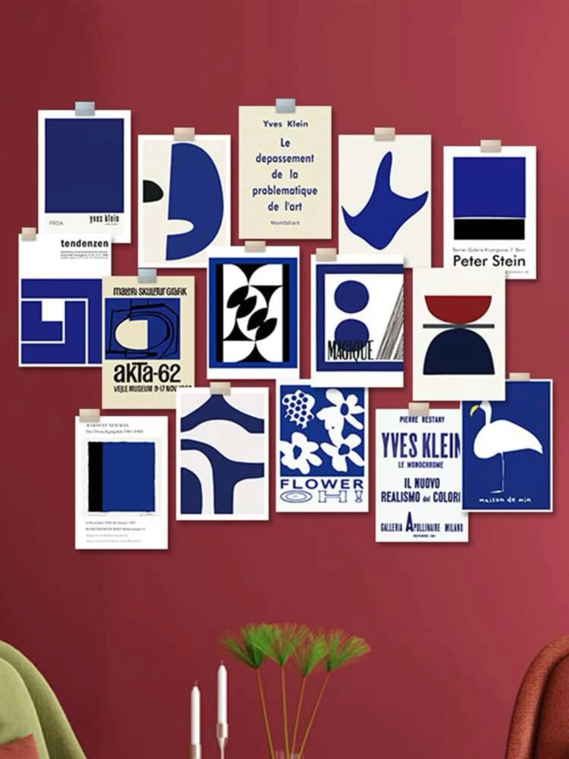 Abstract Geometric Postcards