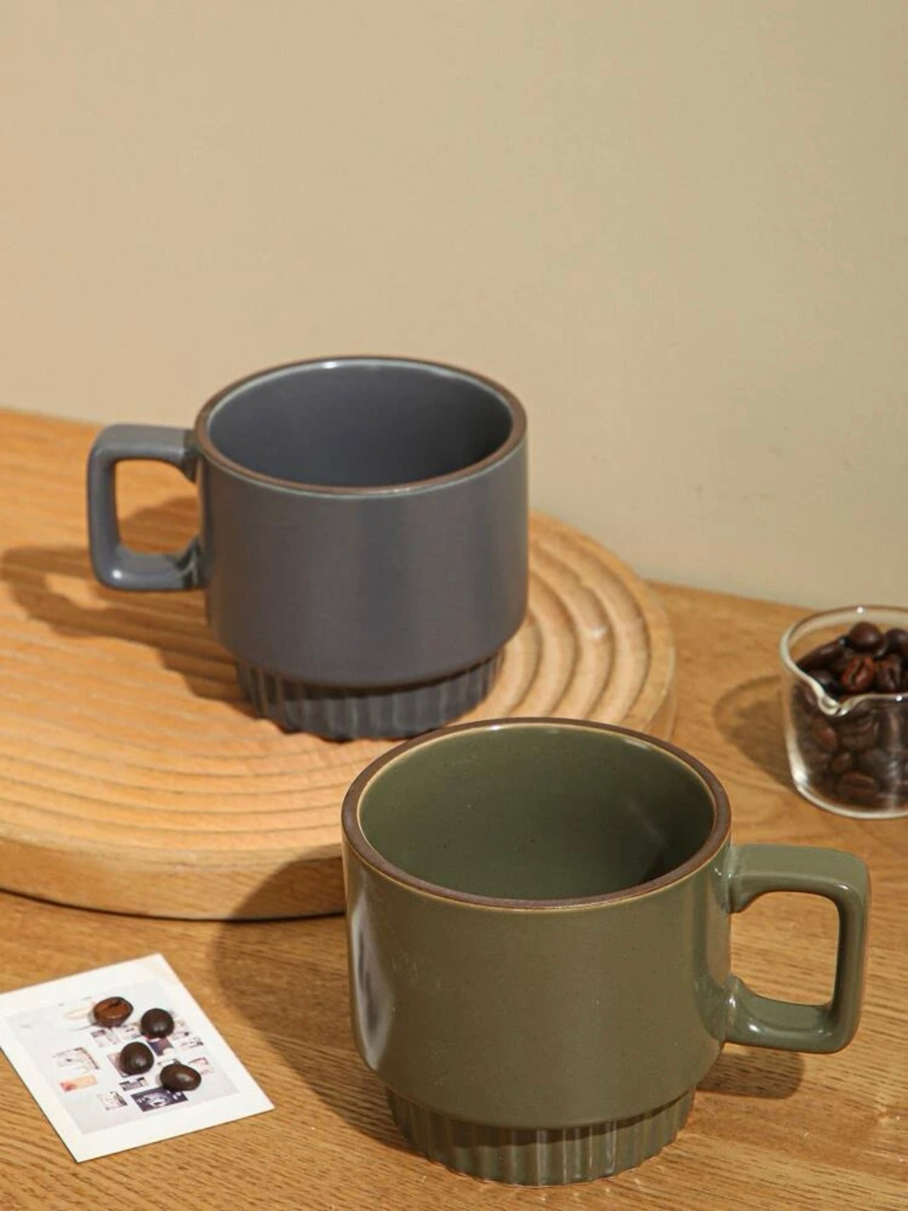 Stackable Ceramic Mugs