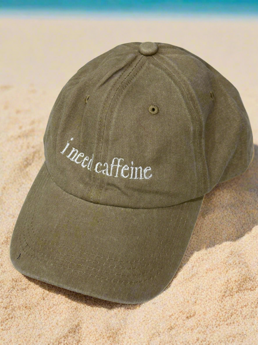 I Need Caffeine Dad Hat