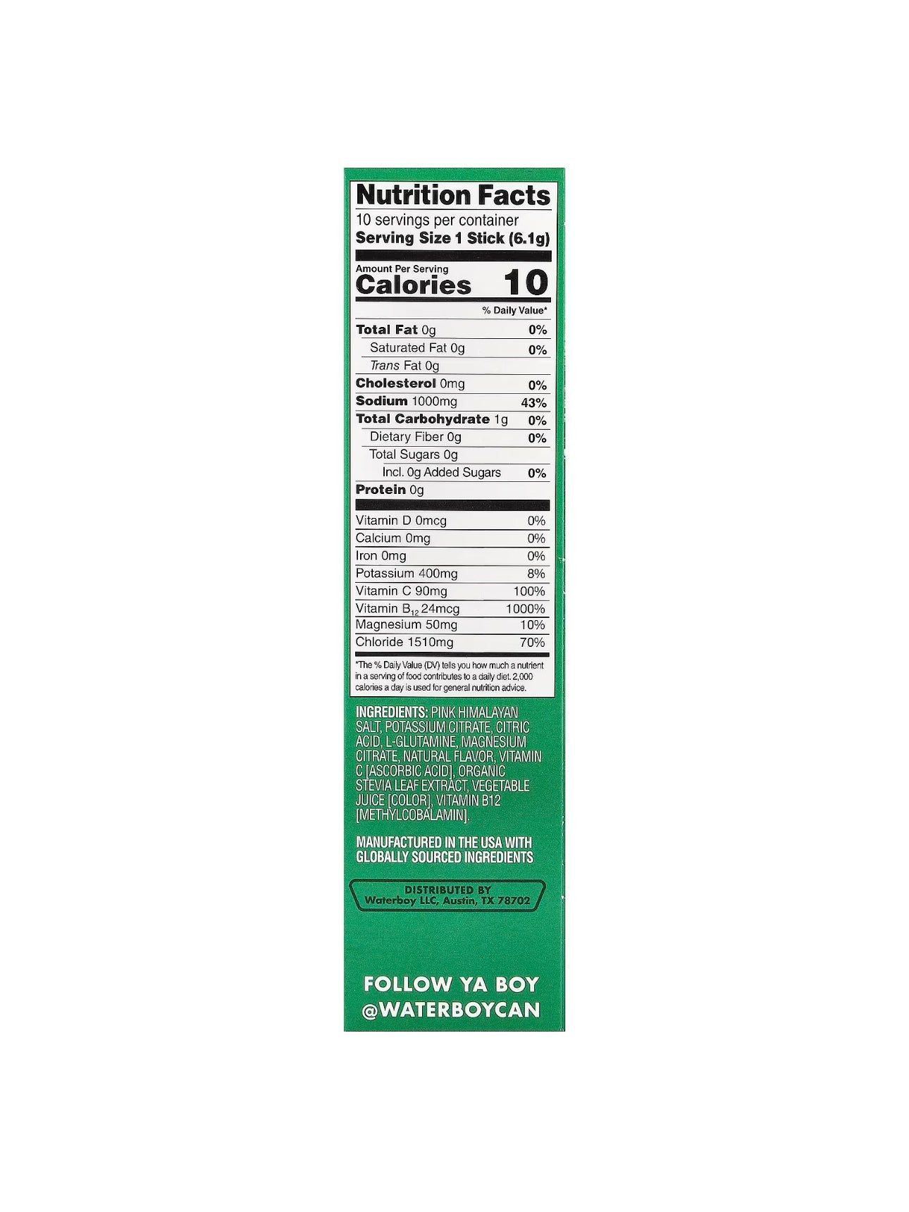 Waterboy Hydration Sachets