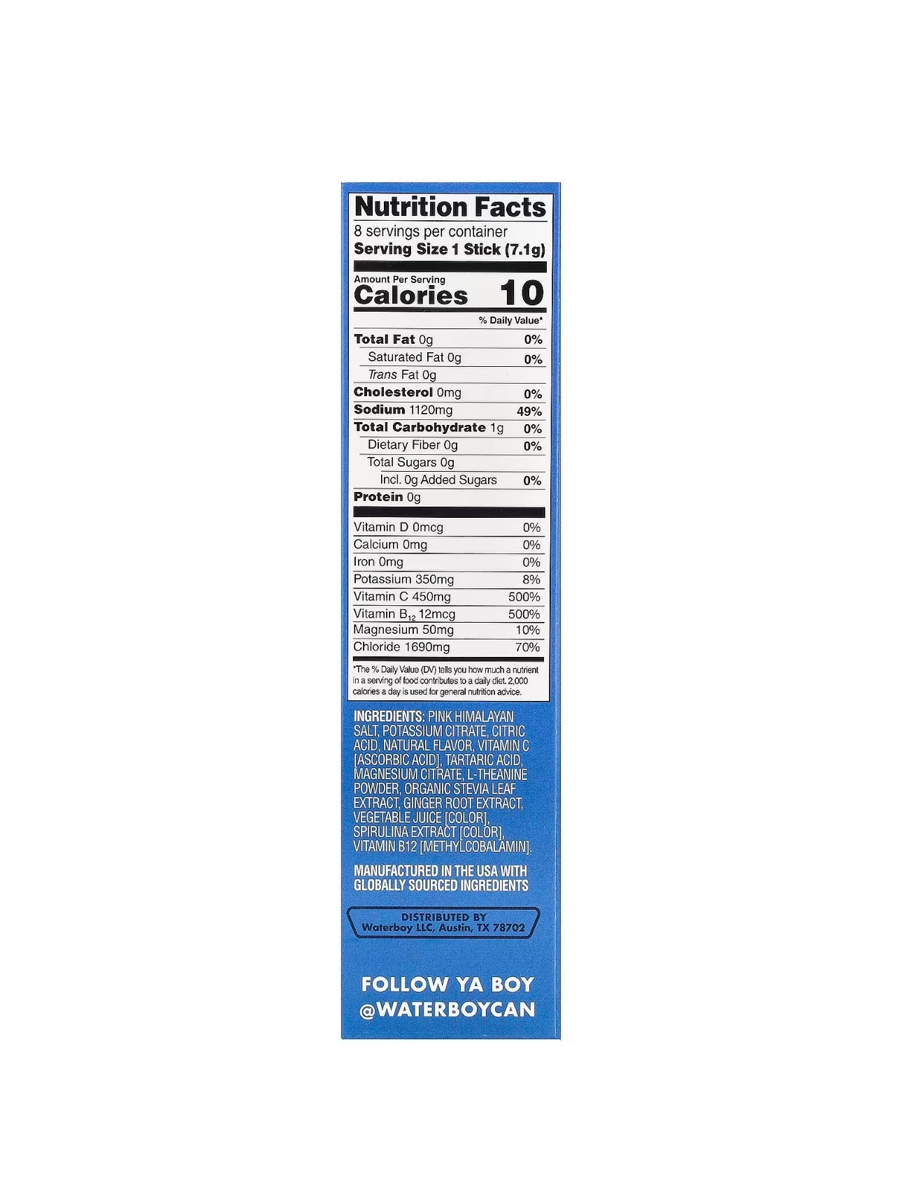 Waterboy Hydration Sachets