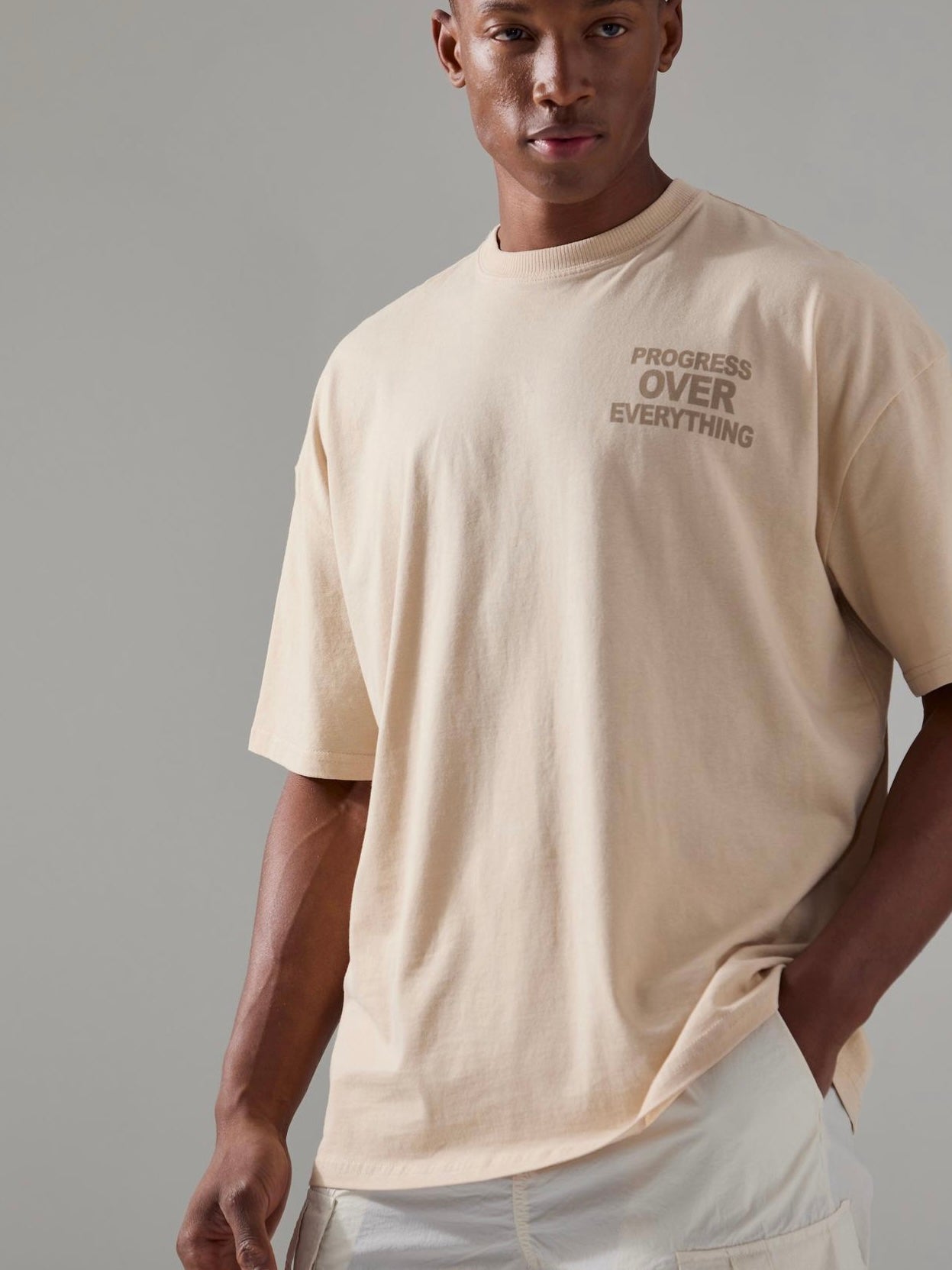 Oversized Progress Over Everything Tee