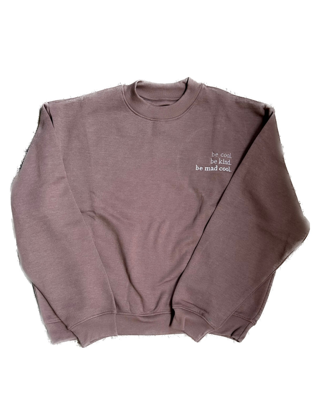 Oversized Boxy Mad Cool Motto Crewneck