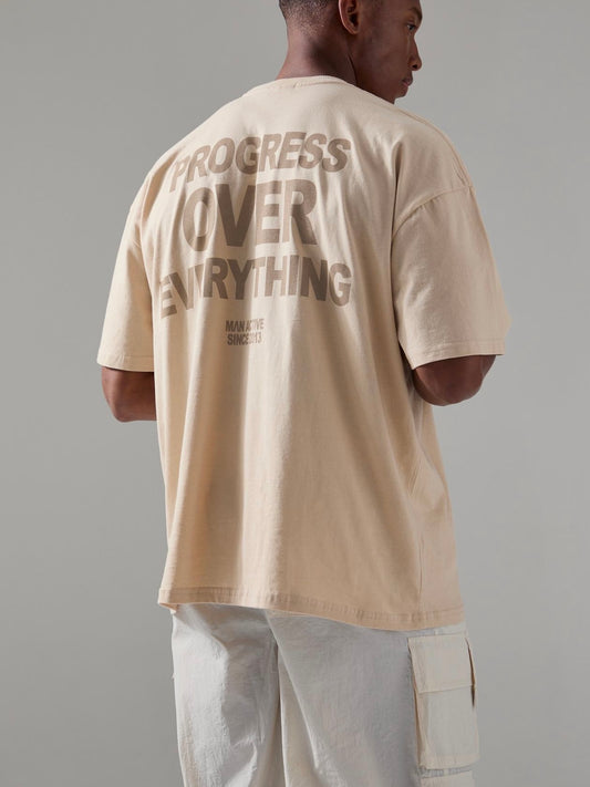 Oversized Progress Over Everything Tee