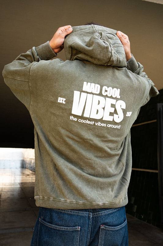 Mad Cool Vibes Vintage Washed Hoodie