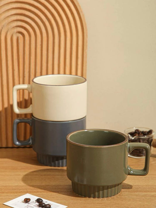 Stackable Ceramic Mugs