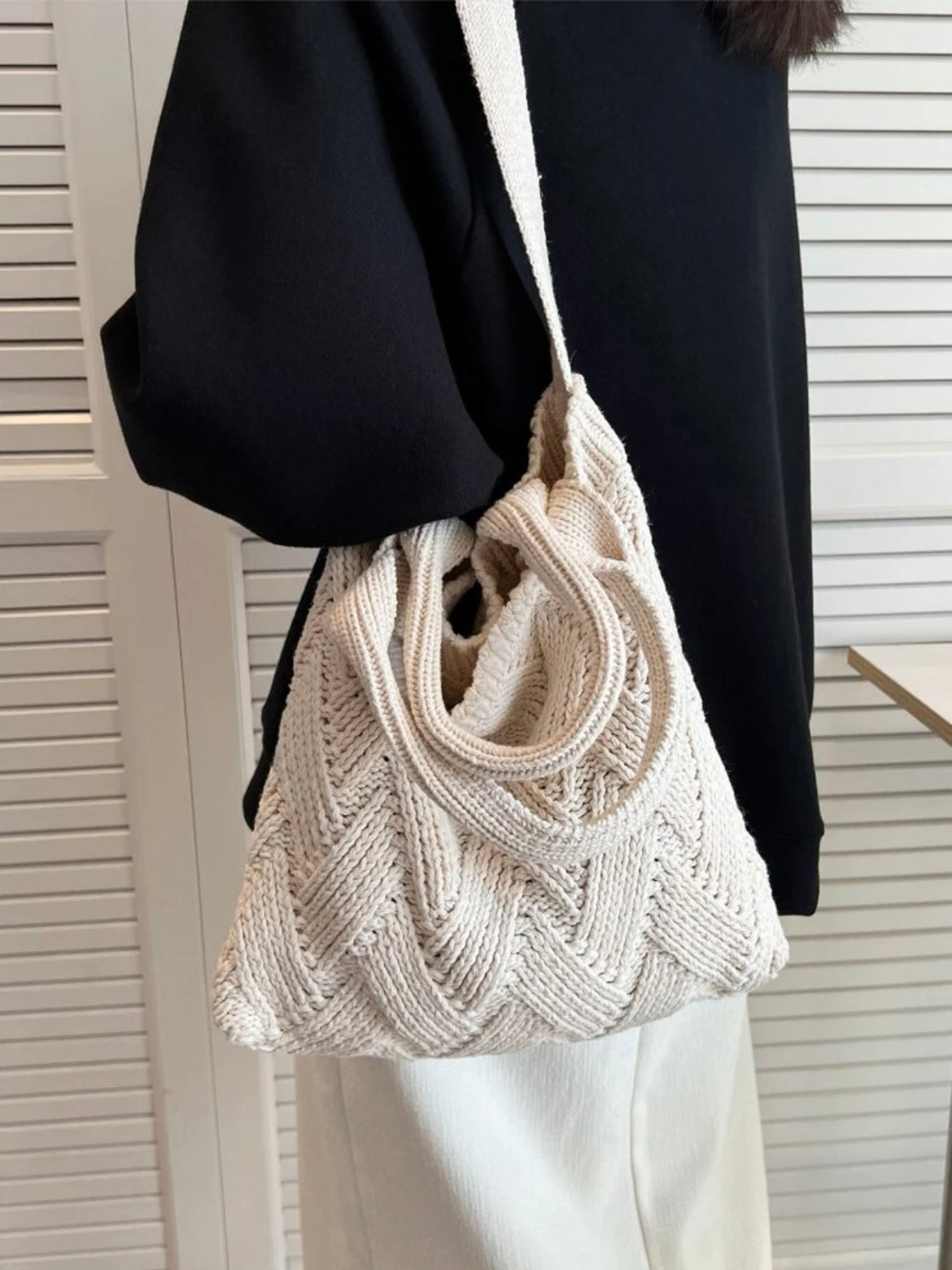 Knit Double Handle Tote