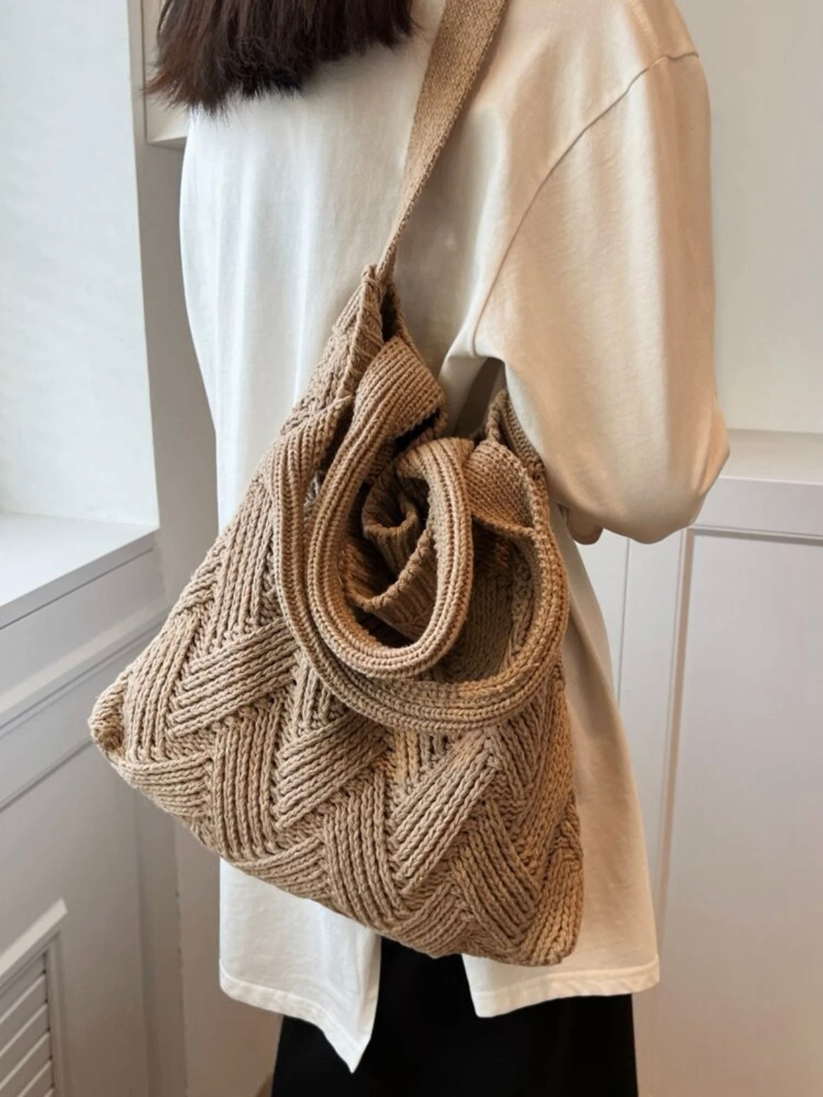 Knit Double Handle Tote